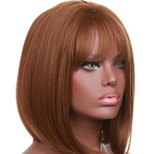 Short Full Bang Straight Bob Synthetic Wig